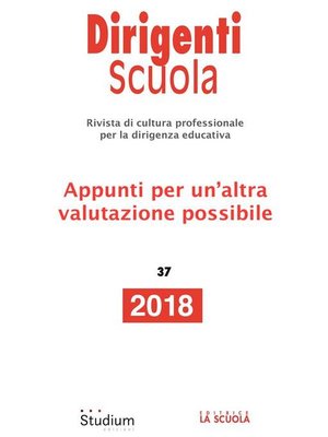 cover image of Dirigenti Scuola 37/2018